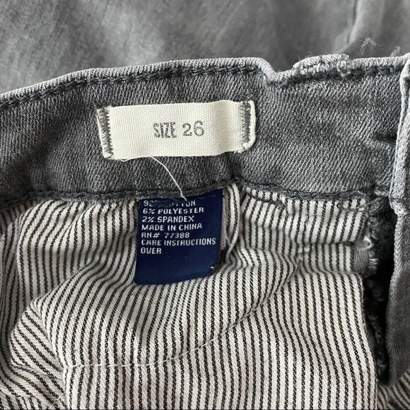 Madewell Skinny Skinny Ankle Grey Size 26 Jeans Mid Rise Stretch Inseam 27.5 - Picture 7 of 11